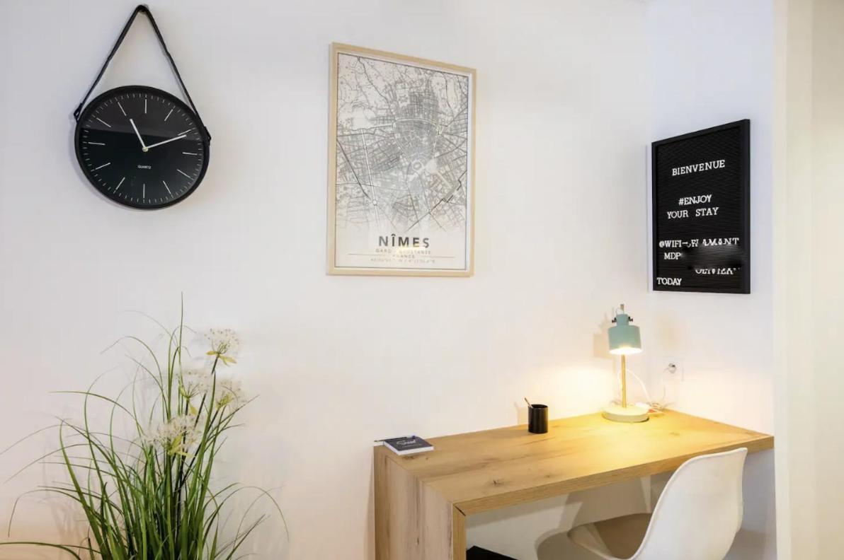 Studio Terrasse & Parking Gratuit En Residence Ним Экстерьер фото